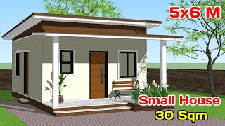 Small House Design 5x6 Meters - 30 Sqm