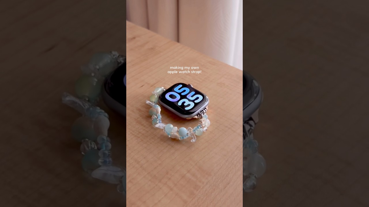 making my own apple watch strap! 🐚