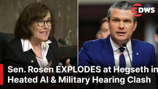 BIG CLASH: Explosive Exchange Between Sen. Rosen & Defense Sec Hegseth on AI Weapons, & Ethics |AC1E