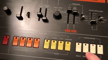 Jupiter 8 Demonstration #2 Performance Mode Buttons Hold:Poly:Unison:Solo:Hold:Key Modes