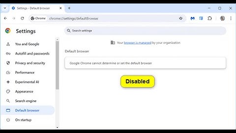 Disable Google Chrome asking to be Default Browser in Windows 11