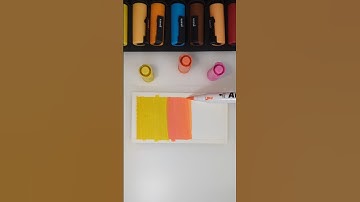 How to Make a Gradient with Warm Colors! ✍️ Do You Love Acrylic Markers?! 🤔 #art #hack #tutorial