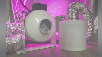 Carbon Filter and Fan Setup for Growing Cannabis by Indoor Grow Tent