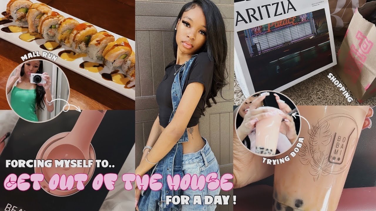 FORCING MYSELF TO GET OUT THE HOUSE FOR A DAY ♡| trying boba, 3 ...