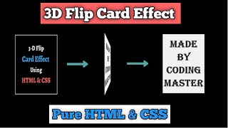 3D Flip Card Effect || HTML & CSS3 || Full Tutorial