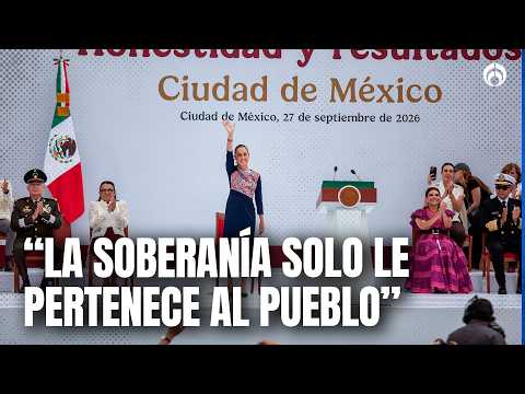 "Solo el pueblo determina el destino de México": Sheinbaum defiende la soberanía ante miles