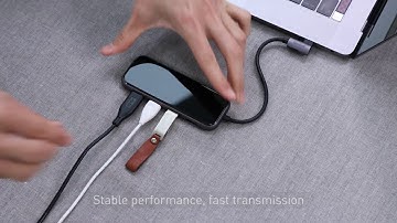 Baseus Multi-functional Type-C to 4xUSB3.0 + PD HUB