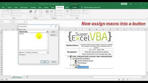 Super Excel VBA | Basic level | VBA Color selected