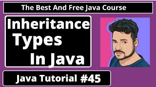 Java Tutorial:  Inheritance Types in java | Single, Multilevel & Hierarchical Inheritance | part 45