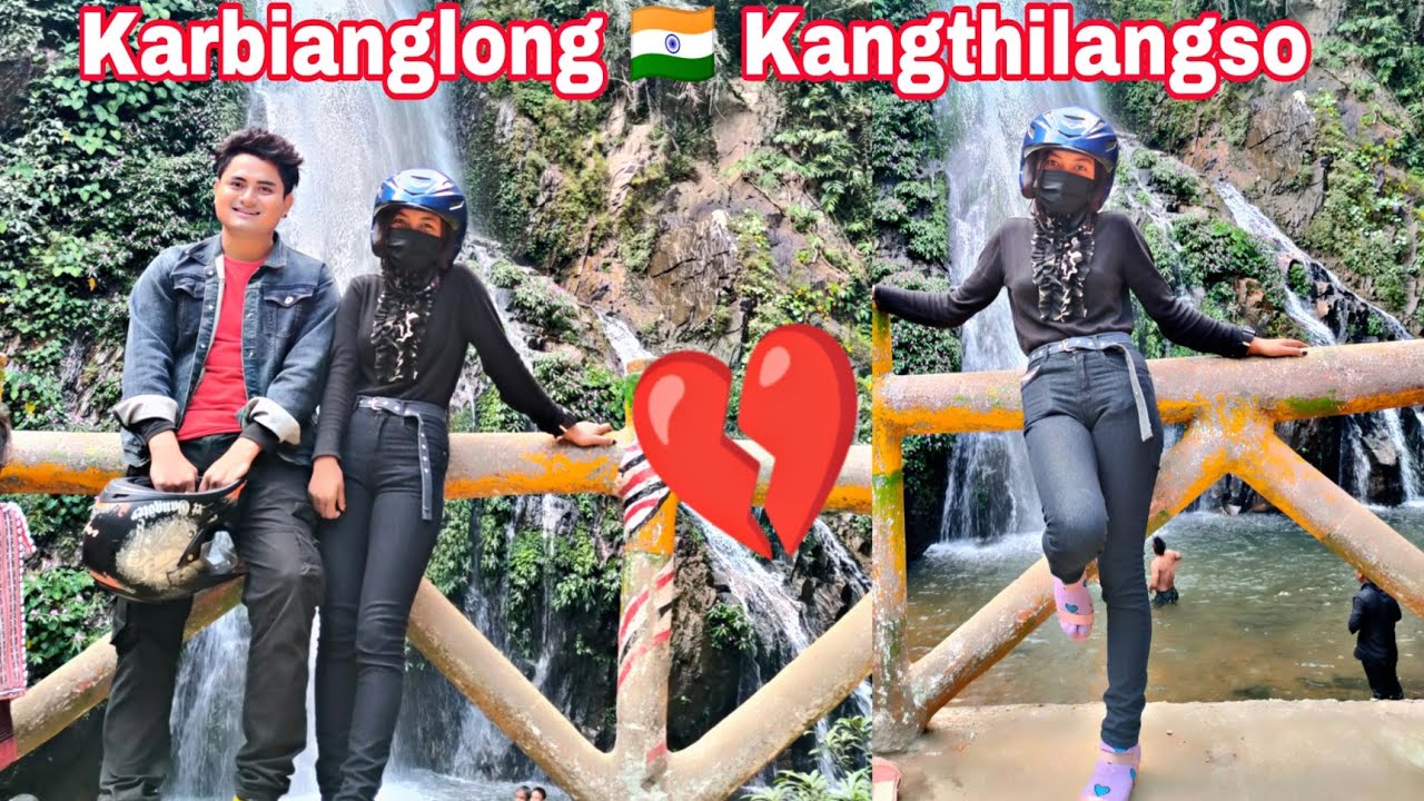 Kangthilangso Waterfall With A Beautiful Girl   Karbianglong   georgeteronvlogs714