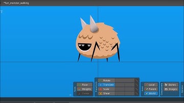 Free 2D Game Asset | Furry walking Monster Animation | Made with Spine 2D