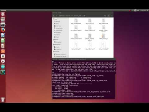 how to use urdf in ros