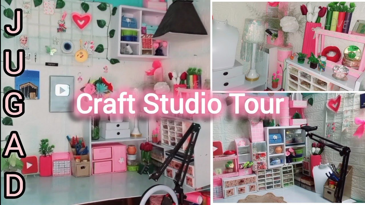 My New STUDIO Tour!! (Part-2) I Made My Studio! Art Studio Makeover ...