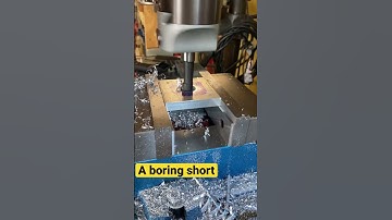 Using a boring bar on the milling machine#machinelearning #shorts
