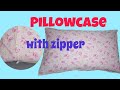 How to Sew Pillowcase with zipper