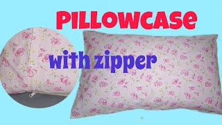 How to Sew Pillowcase with zipper