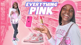 BUYING EVERYTHING IN ONE COLOR PINK CHALLENGE