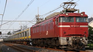 【配給輸送】 EF81-134+総武線E231系10両 東浦和～南浦和通過