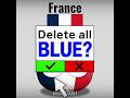 Removing BLUE from Flags part2 #countryballs #fyp #edit