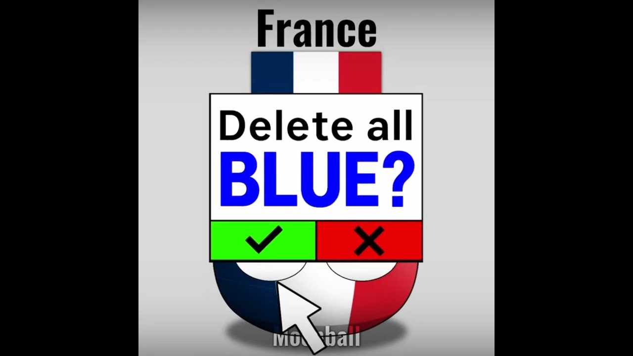 Removing BLUE from Flags part2 #countryballs #fyp #edit