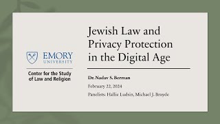 Jewish Law and Privacy Protection in the Digital Age