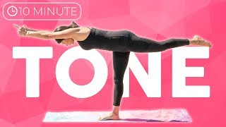 10 Min Full Body Yoga Workout Tone Yoga Flow