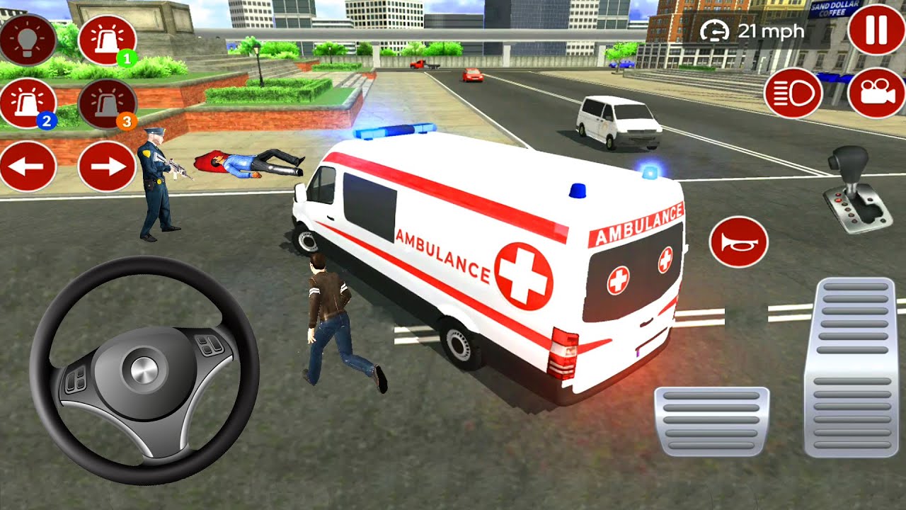 American Ambulance Driving Simulator Games | Emergency Rescue Van Driving Android Gameplay