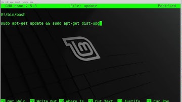 Simple bash script tutorial: Update and distribution upgrade