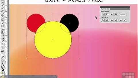 Unite and Minus - Illustrator CS5 Tutorial