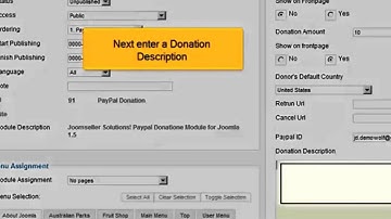 Turtorial How to accept Paypal donations in Joomla