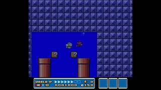 SMB3 for Super Mario All-Stars Custom Level #593 - Dangerous Abandoned Pipeline