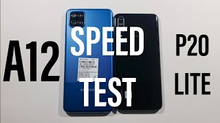Samsung A12 vs Huawei P20 Lite Speed Test