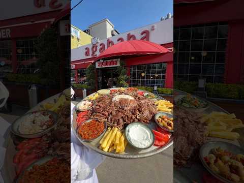 Kalabalık Ailelere Özel Tepside Mezeli Döner! #döner #food #ağababadöner #tepsi #doner #et #meze
