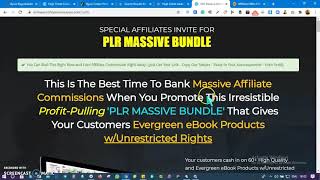 STEP 1: How to Get Your Affiliate Link for PLR Massive Bundle (Plus Free N3,000) News