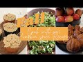 🍂COOK WITH ME FOR FALL! 🍂CHICKEN POT PIE 🍂KALE + BUTTERNUT SQUASH SALAD + PUMPKIN BREAD BITES🍂