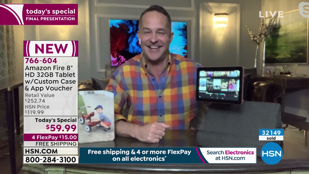 Amazon Fire 8" HD 32GB Tablet with Custom Case and App V...