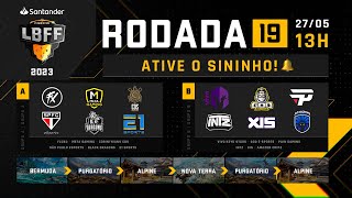 LBFF 2023 RODADA 19 AO VIVO - GRUPOS A E B | FREE FIRE ESPORTS BRASIL