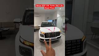 2024 Hyundai Venue 1.0L Turbo 7DCT On Road Price #venue2024 #shortsvideo