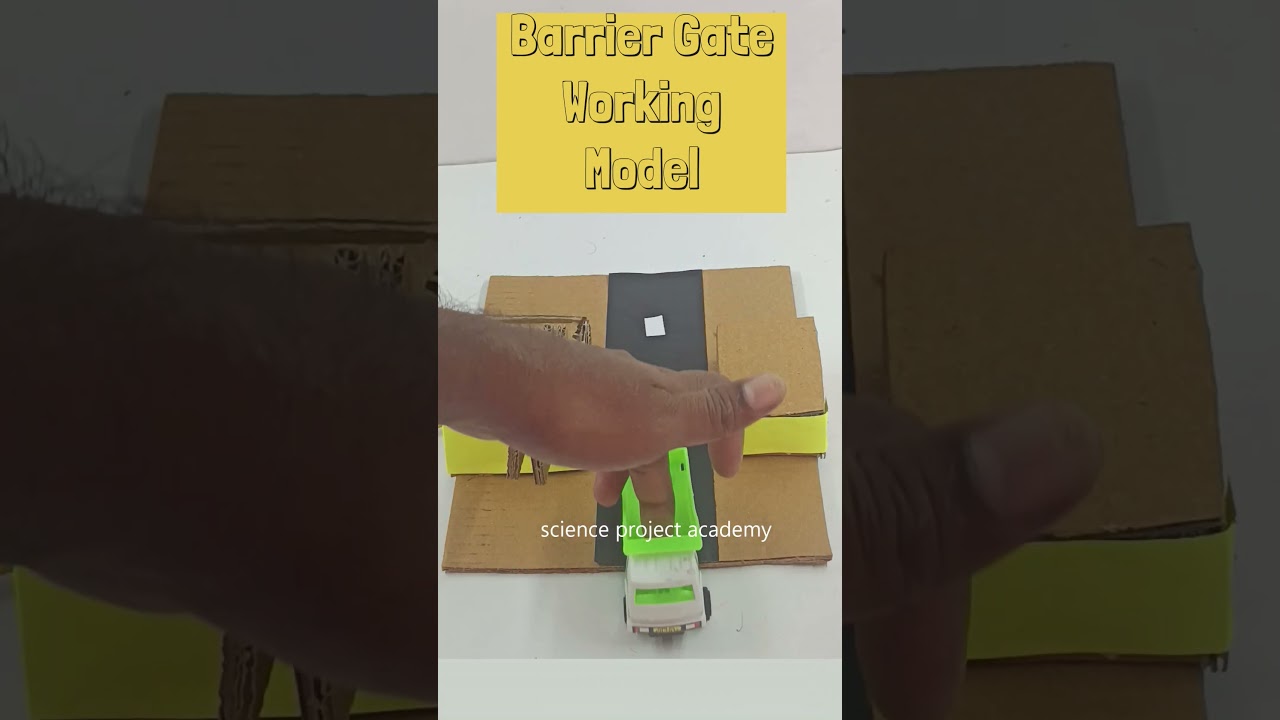 barrier gate - toll gate working model - science project academy