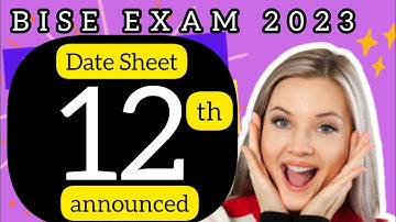 Intermediate Part-2 Date Sheet announced by BISE LAHORE | Lahore Board announced Intermediate Dates