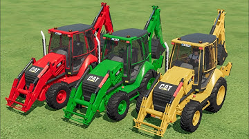 COLOURS OF LOADER ! CAT BACKHOE LOADER IN FS22 | FARMING SIMULATOR 22