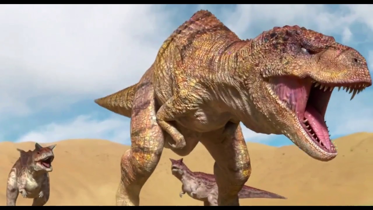Dino King 3D:Journey to Fire Mountain | Speckles,Fang,and Cy vs Carnotauruses
