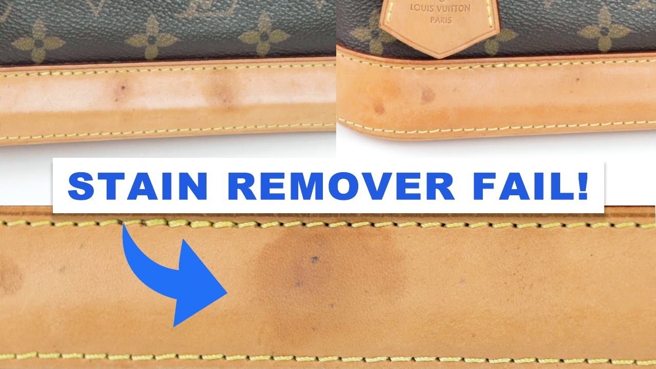 Removing STAINS from Louis Vuitton ALMA BB Vachetta Leather 