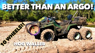 CanAm 6x6 450 With 10 Wheels Goes Mudding… At Hog Waller Florida!!