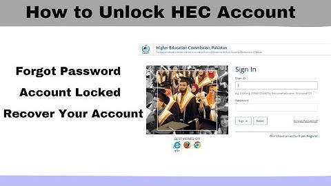 How to Recover HEC Account | Reset HEC Account Password | Forgot Password | Unlock HEC Account