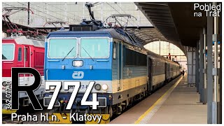 Pohled na trať | Praha hl.n. - Klatovy | R 774 Berounka/Špičák | aneb ranní slunce