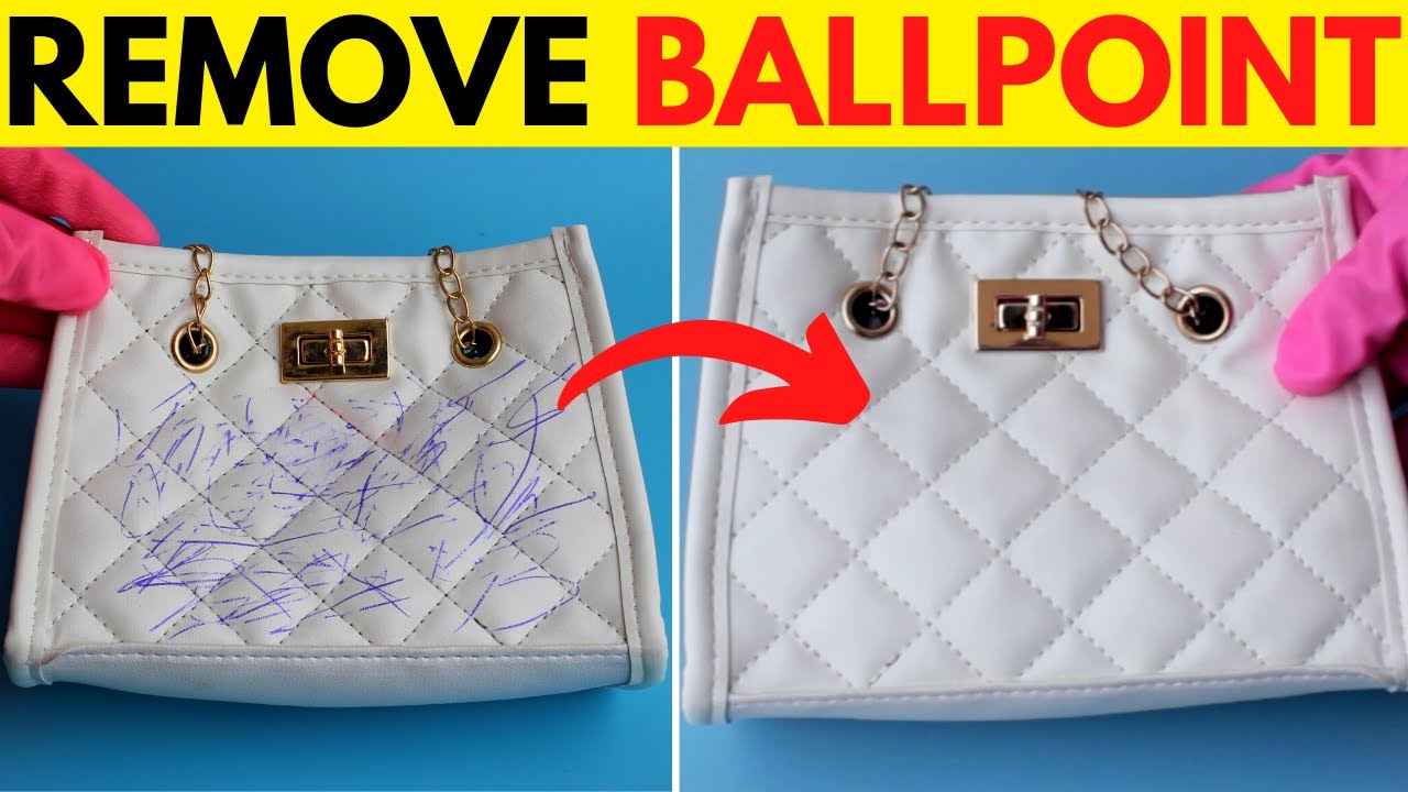 How to Remove Ballpoint Pen Ink From a Vinyl Purse