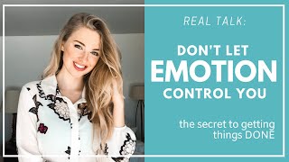 The secret to getting things done: not letting your emotions control
you. today we unpack what this looks like and how it can benefit our
lives! i am so happ...