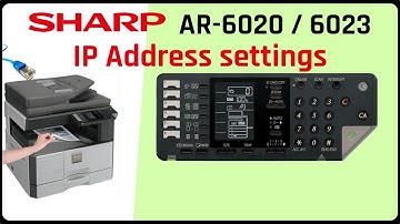 SHARP AR-6020 / AR-6023 network settings ( static ip address )