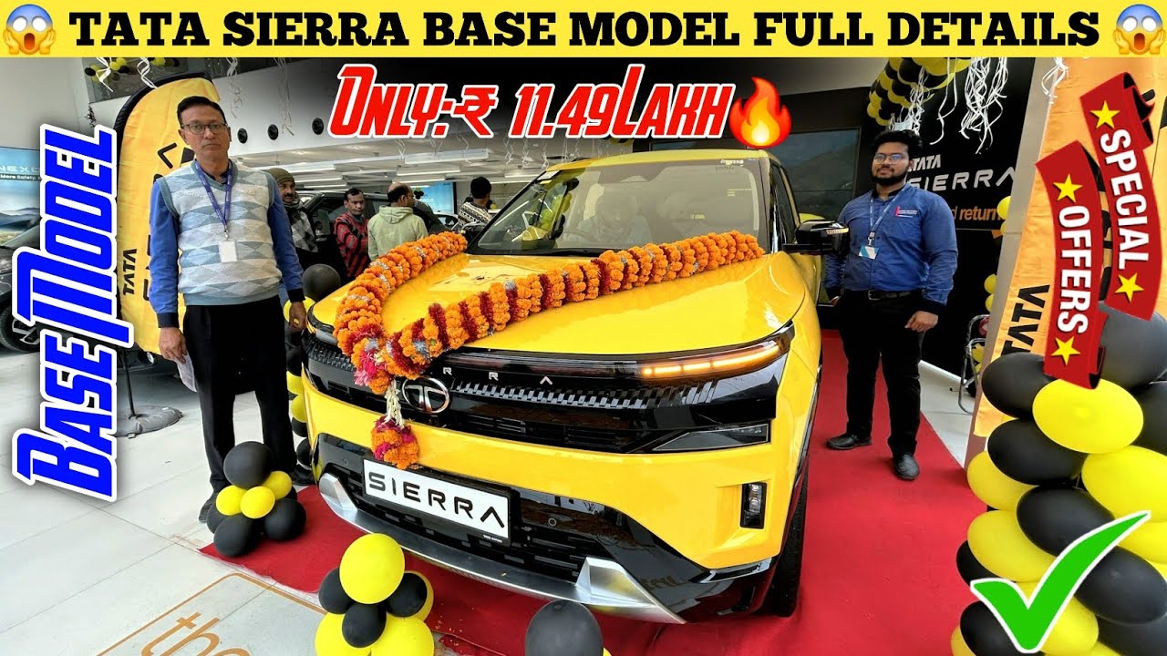 All New Tata SIERRA 2026 Base Model Full Details 😱 || New Tata Sierra Base Model Booking Process